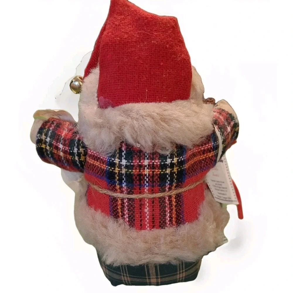 NEW Sparkle Santa Claus Stuffed Figure Collectible Creations 1995 Handmade U.S.A